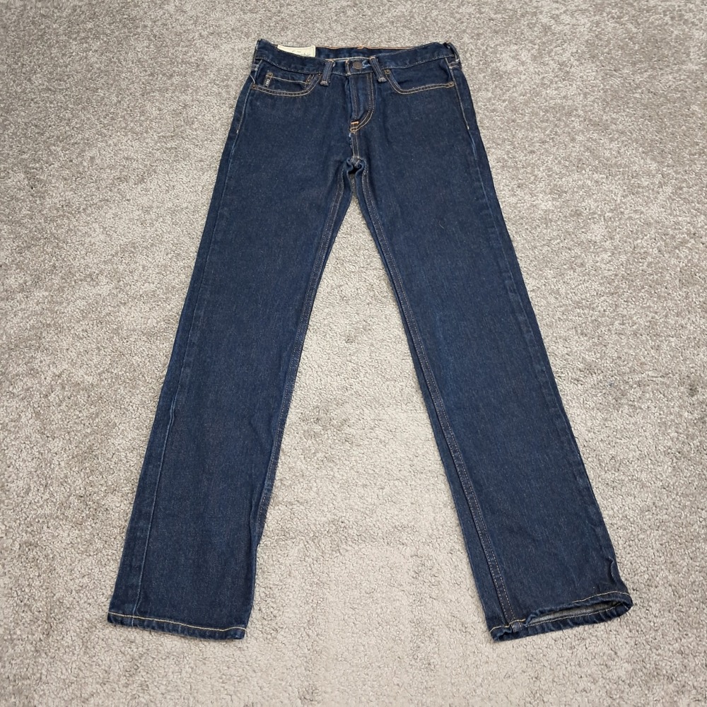 Abercrombie Kids Jeans 14 Slim Dark Wash 100% Cotton Straight Leg Denim 7713